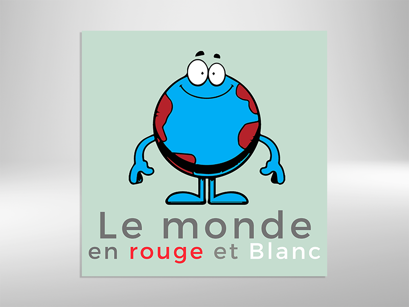 Charte graphique Le Monde en Rouge et Blanc