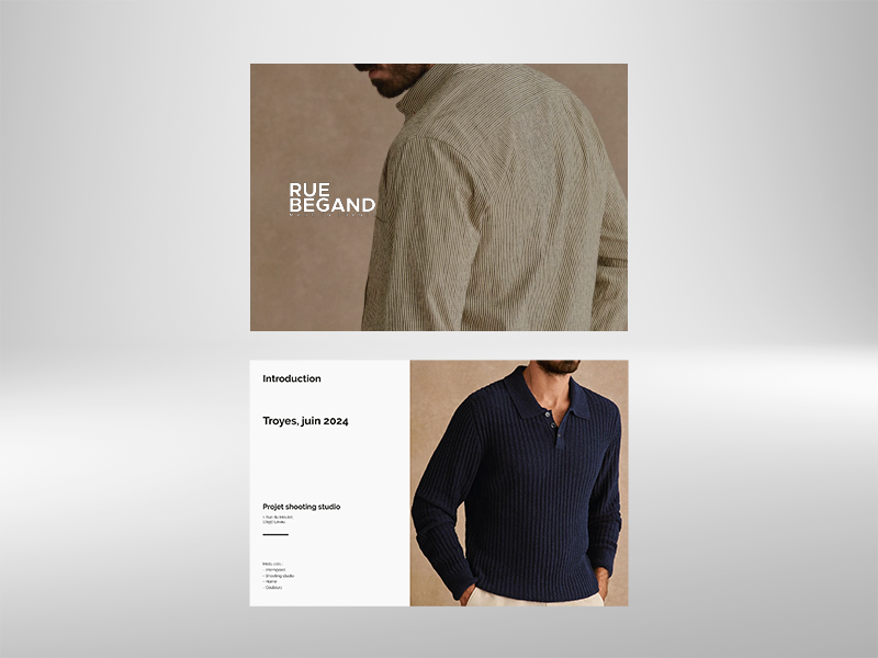 Shooting des collections Rue Begand